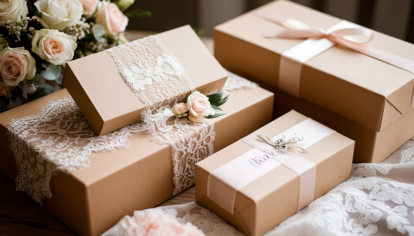 Hand-packed Little Bridal Box package